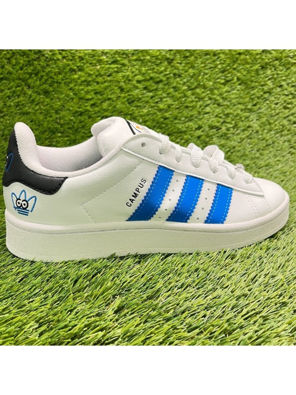 Adidas Campus 00s James Jarvis Boys Size 6.5Y White Blue Athletic Shoes Sneakers